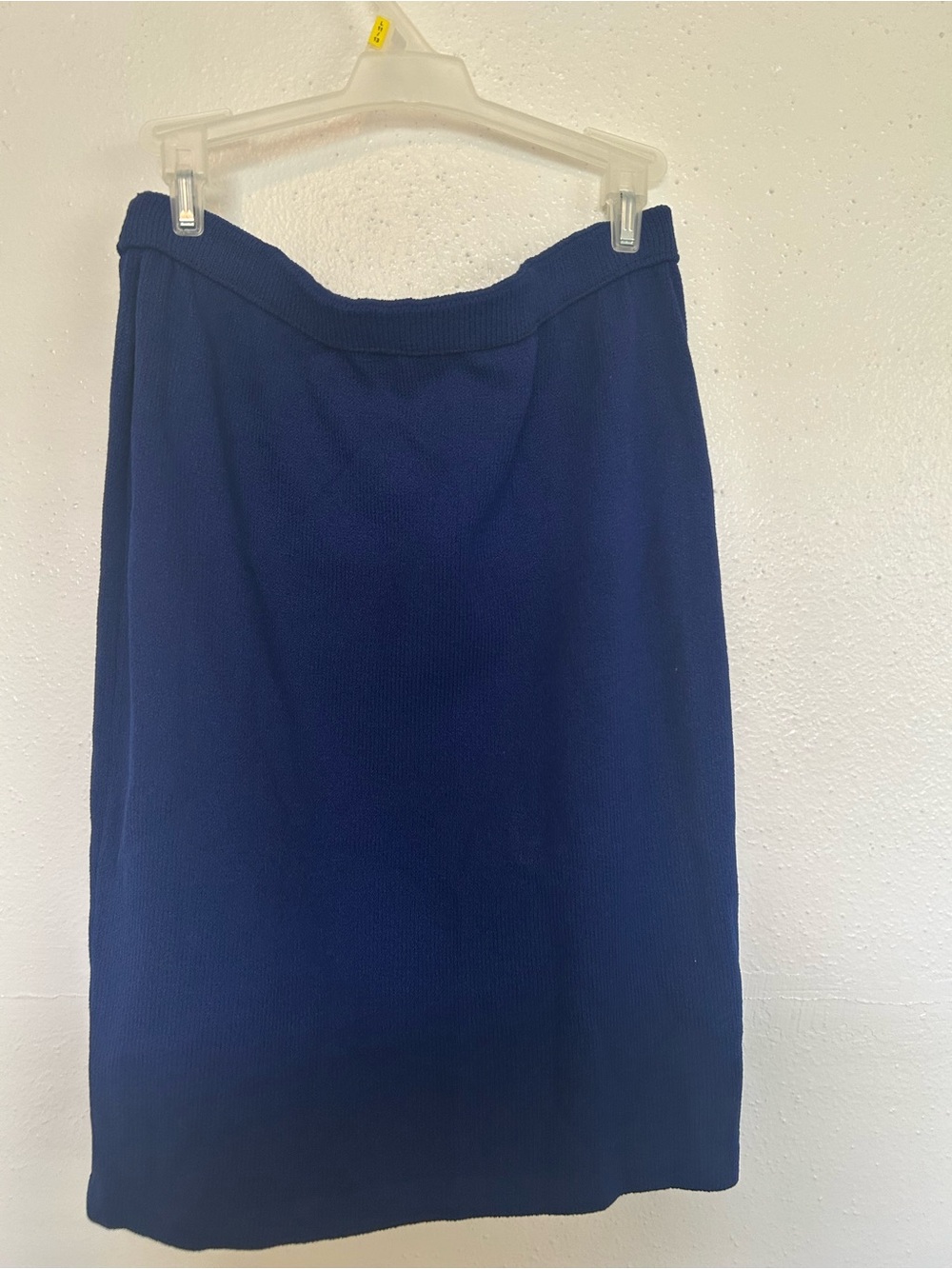 St. John Navy Knit Pencil Skirt